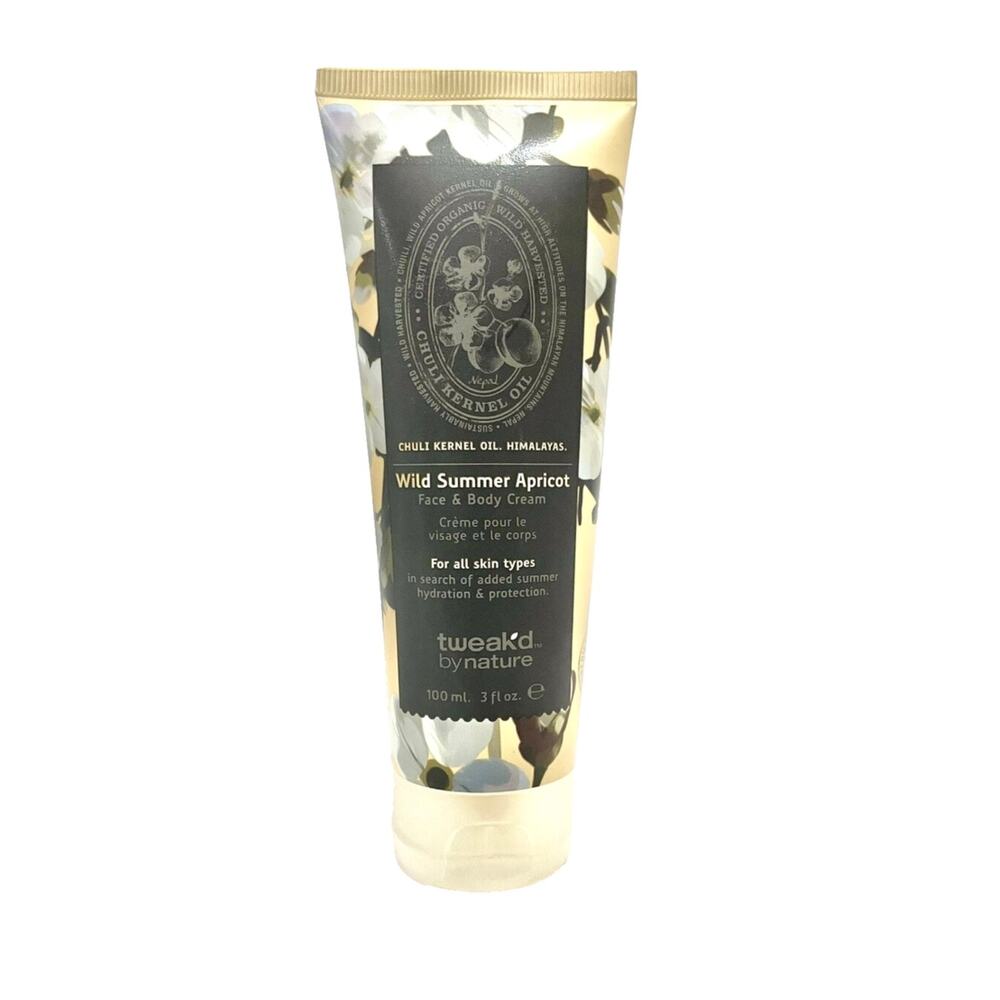 Tweak’d by Nature Wild Summer Apricot Cream 3oz NIB Face & Body Hydration
